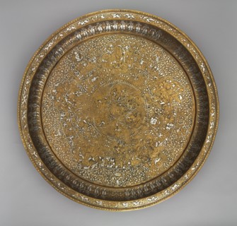 Tray Portraying Courtly Pleasures, 1240s. Creator: Unknown.