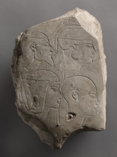 Trial Piece Worked on Both Sides, c. 1391-1353 BC. Creator: Unknown.