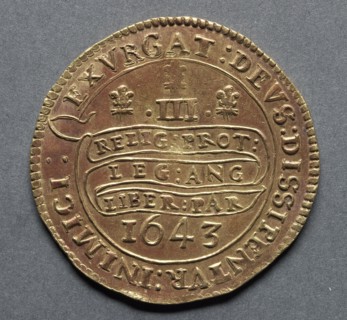 Triple Unite (reverse), 1643. Creator: Unknown.