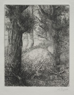 Tumulus gaulois. Creator: Alphonse Legros (French, 1837-1911).