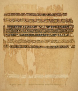 Turban or shawl end with tiraz and gold, 1094. Creator: Unknown.