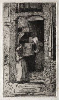 Twelve Etchings from Nature: La Marchande de Moutarde, 1858. Creator: James McNeill Whistler (American, 1834-1903).
