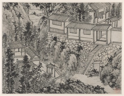 Twelve Views of Tiger Hill, Suzhou: The Pine Retreat, after 1490. Creator: Shen Zhou (Chinese, 1427-1509).