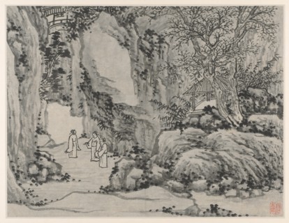 Twelve Views of Tiger Hill, Suzhou: The Sword Spring, Tiger Hill, after 1490. Creator: Shen Zhou (Chinese, 1427-1509).