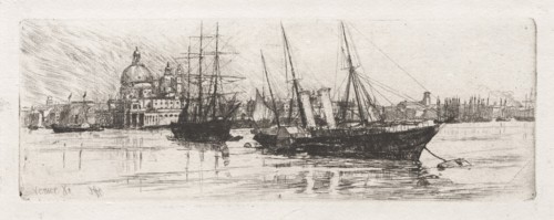 Two Boats, Venice, 1880. Creator: Otto H. Bacher (American, 1856-1909).