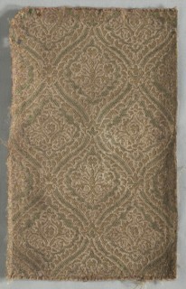Two Brocaded Fragments, late 1500s. Creator: Unknown.