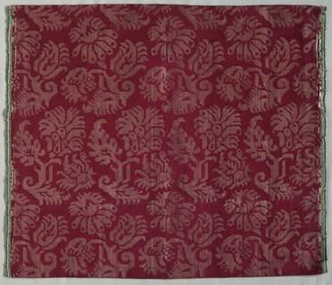 Two Lengths of Silk Damask, 1600s. Creator: Unknown.