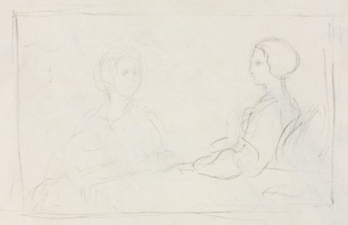 Two Seated Women (verso), 1856-1860. Creator: Edgar Degas (French, 1834-1917).