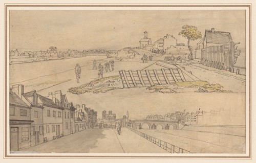 Two Views of Paris, first half 1800s. Creator: Georges Michel (French, 1763-1843).