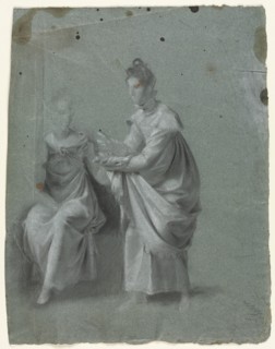 Two Women, 1800s. Creator: Anonymous; Pierre-Paul Prud'hon (French, 1758-1823), circle of.