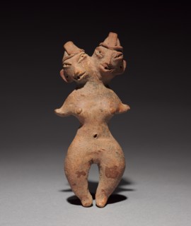 Two-headed Female Figurine, c. 1200-900 BC. Creator: Unknown.