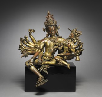 Uma-Maheshvara, 1300s. Creator: Unknown.