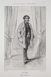 Un Beau. Creator: Paul Gavarni (French, 1804-1866).