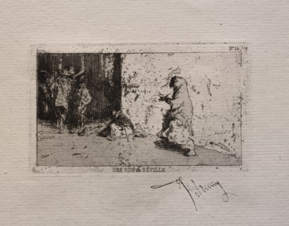 Une rue de Seville. Creator: Mariano Fortuny y Carbó (Spanish, 1838-1874).
