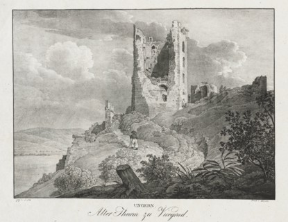 Ungern, Alter Thurn zu Vicegrad. Creator: Jakob Alt (Austrian, 1789-1872).