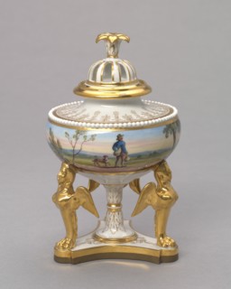 Urn and cover, c. 1815. Creator: Flight, Barr and Barr (British).
