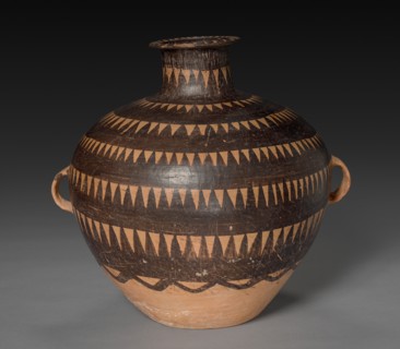Urn with Triangular Patterns, c. 3300-c. 2000 BC. Creator: Unknown.
