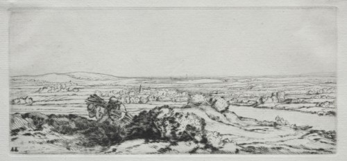 Valley of the Dunes (La Vallee des Dunes). Creator: Alphonse Legros (French, 1837-1911).