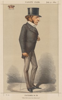 Vanity Fair: Statesman No. 26 "When Birth cannot lead, Brains must.", 1869. Creator: Carlo (Ape) Pellegrini (Italian, 1839-1889); Vanity Fair. (Boston: Frame Central, 1992.) p. 1, 31 July, 1869, S. No...