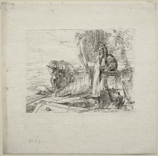 Various Caprices: The Philosopher Standing with Book, 1785. Creator: Giovanni Battista Tiepolo (Italian, 1696-1770).