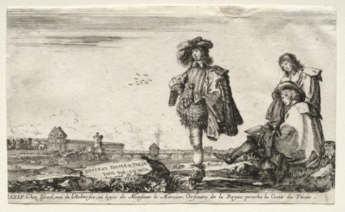 Various Figures and Landscapes, 1649. Creator: Stefano Della Bella (Italian, 1610-1664).