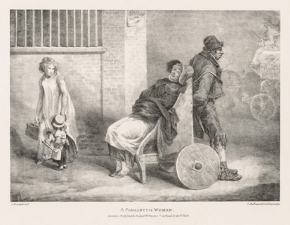Various Subjects Drawn from Life and on Stone: A Paraleytic Woman, 1821. Creator: Théodore Géricault (French, 1791-1824).