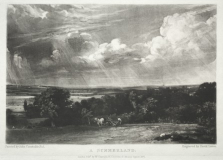 Various Subjects of Landscape, Characteristic of English Scenery...A Summerland, 1831. Creator: David Lucas (British, 1802-1881).