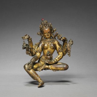 Vasudhara, Goddess of Abundance, 1300s-1400s. Creator: Unknown.