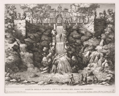 Veduta della Cascata Sotto LOrgano nel Piano del Giardino. Creator: Giovanni Francesco Venturini (Italian, 1650-1710).
