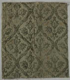 Velvet Fragment, 1650-1699. Creator: Unknown.