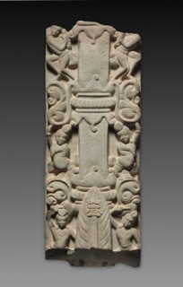 Veneration of the Buddha as a Fiery Pillar, late 100s-200s. Creator: Unknown.