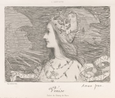 Venice , 1892. Creator: Edmond François Aman-Jean (French, 1858-1936); Lemercier.