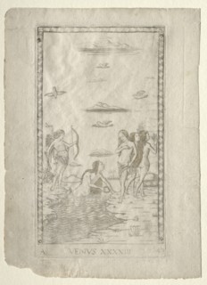 Venus (from the Tarocchi, series A: Firmaments of the Universe, #43), before 1467. Creator: Master of the E-Series Tarocchi (Italian, 15th century).