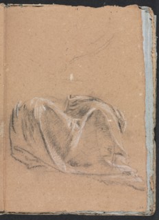 Verona Sketchbook: Drapery study (page 35), 1760. Creator: Francesco Lorenzi (Italian, 1723-1787).