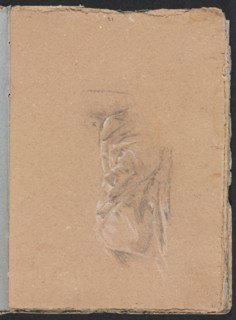 Verona Sketchbook: Drapery study (page 41), 1760. Creator: Francesco Lorenzi (Italian, 1723-1787).