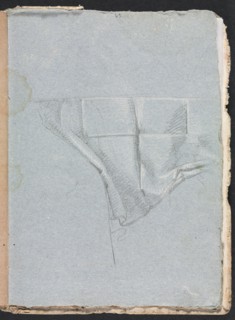 Verona Sketchbook: Drapery study (page 93), 1760. Creator: Francesco Lorenzi (Italian, 1723-1787).