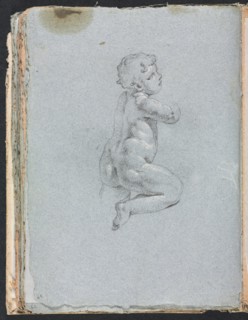 Verona Sketchbook: Putto in profile (page 64), 1760. Creator: Francesco Lorenzi (Italian, 1723-1787).