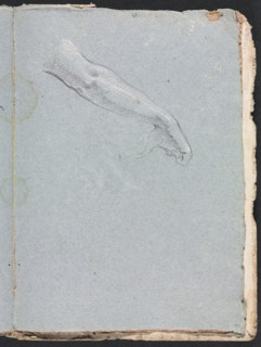 Verona Sketchbook: Right arm and hand (page 95), 1760. Creator: Francesco Lorenzi (Italian, 1723-1787).