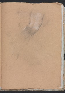 Verona Sketchbook: Right leg (page 33), 1760. Creator: Francesco Lorenzi (Italian, 1723-1787).