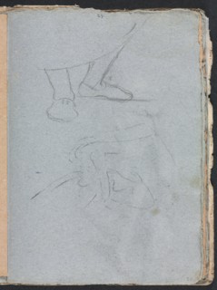 Verona Sketchbook: Study of feet (page 53), 1760. Creator: Francesco Lorenzi (Italian, 1723-1787).