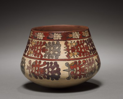 Vessel with Abstract Heads, 100 BC-700. Creator: Unknown.