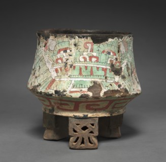 Vessel with Butterfly Headdress, 1-550. Creator: Unknown.