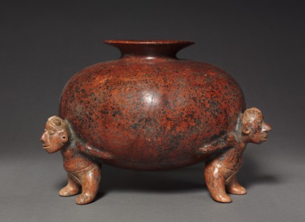 Vessel with Crested Atlantean (Supporting) FIgures, 200 BC-300. Creator: Unknown.