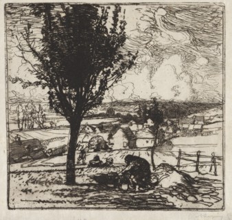 Veu de Jouy-le-Moutier, 1893. Creator: Auguste Louis Lepère (French, 1849-1918).