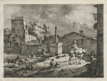 View of Saint-Andeol, 1774. Creator: Jean Jacques de Boissieu (French, 1736-1810).