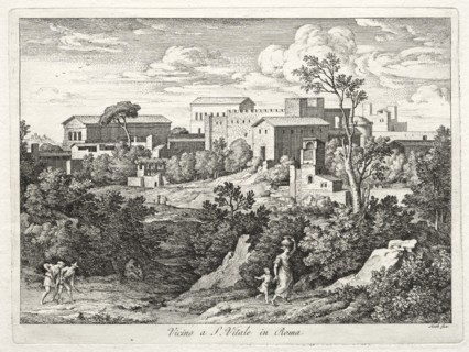 View of San Vitale, Rome, c. 1810. Creator: Joseph Anton Koch (Austrian, 1768-1839).