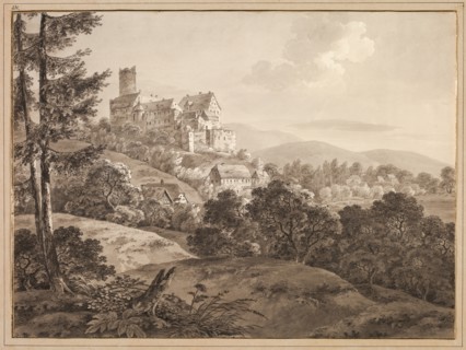 View of the Castle Gnandstein, c. 1795. Creator: Adrian Zingg (Swiss, 1734-1816).
