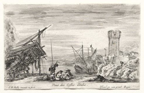 View of the Italian Coast. Creator: Stefano Della Bella (Italian, 1610-1664).