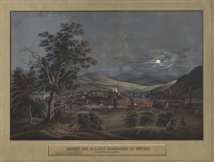 View of the K. K. Private Iron Factory in Zöptau, c. 1850. Creator: Carl Julius Rieden (German, 1802-1858); C. J. Rieden and E.W. Knippel.
