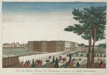 View of the Royal Palace of Hampton Court, 18th Century. Creator: Unknown.